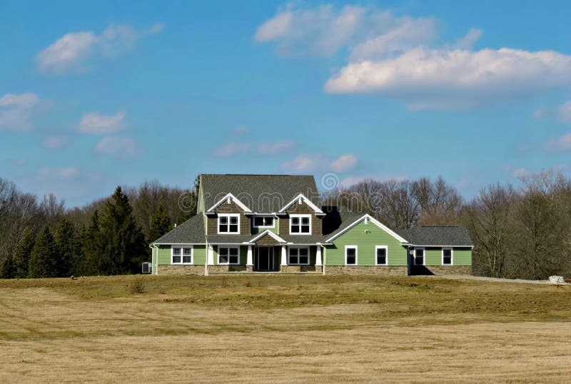 Nieuw landhuis stock afbeeldingen Nieuw landhuis stock afbeeldingen