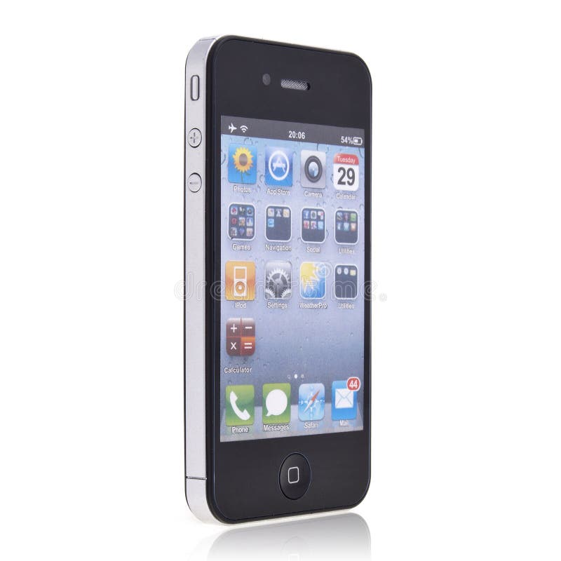 Nieuwe Apple iPhone 4 royalty-vrije stock afbeeldingen