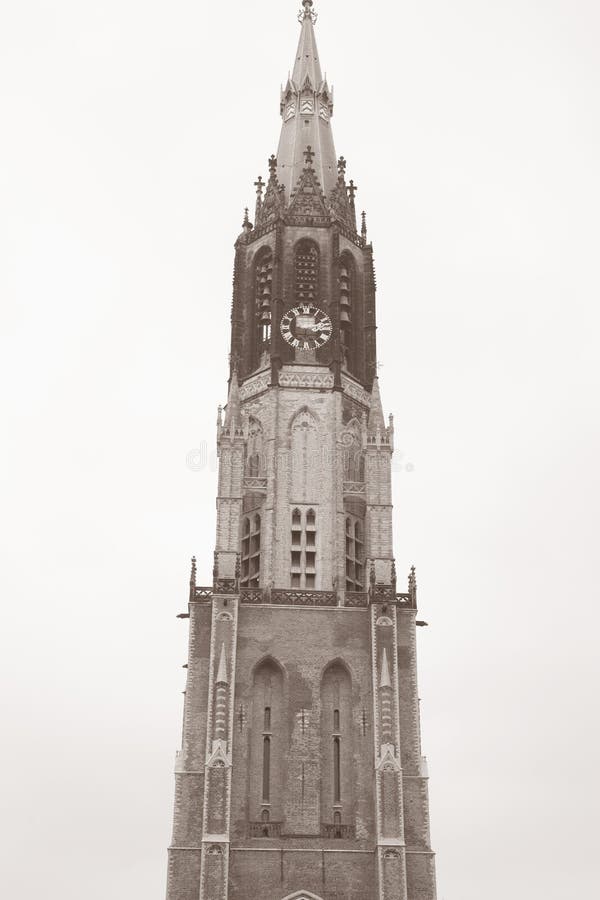 Nieuwe Kerk - nouvelle église ; Delft ; La Hollande photographie stock libre de droits Nieuwe Kerk - nouvelle église ; Delft ; La Hollande photographie stock libre de droits