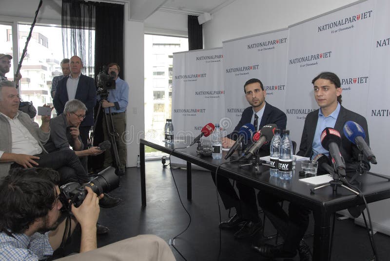 NIEUWE PERSCONFERENTIE VAN DE NATIONALE PARTIJ royalty-vrije stock foto