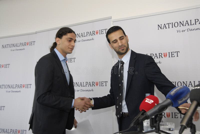 NIEUWE NATIONALE PARTIJ PERSCONFERENTIE stock afbeelding