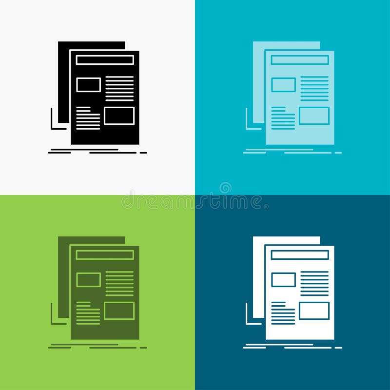 nieuws, bulletin, krant, media, document Pictogram over Diverse Achtergrond glyph stijlontwerp, voor Web dat en app wordt ontworp vector illustratie nieuws, bulletin, krant, media, document Pictogram over Diverse Achtergrond glyph stijlontwerp, voor Web dat en app wordt ontworp vector illustratie