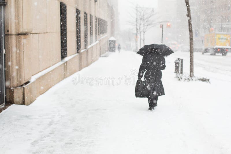 Nieve en Nueva York foto de archivo Nieve en Nueva York foto de archivo