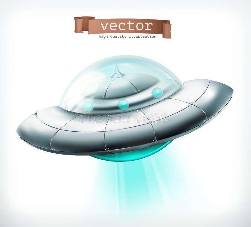 niezidentyfikowany latający przedmiot UFO statku kosmicznego wektoru ikona ilustracja wektor niezidentyfikowany latający przedmiot UFO statku kosmicznego wektoru ikona ilustracja wektor