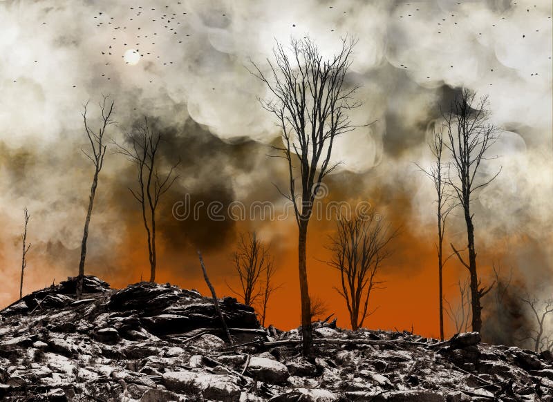 Po apocalypse ilustracja wektor Po apocalypse ilustracja wektor