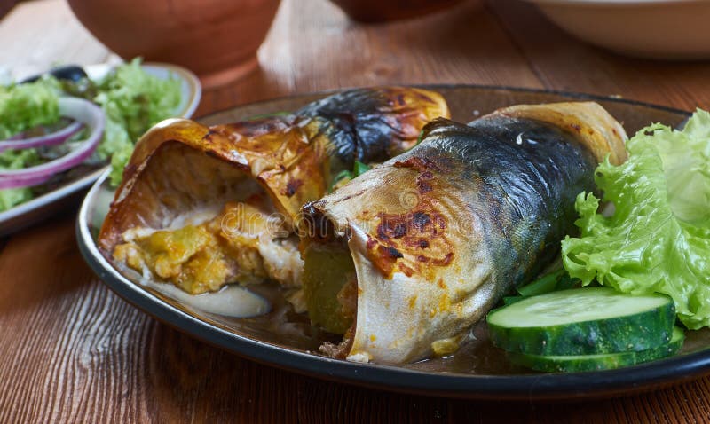 Nigerian Fish Rolls stock photography