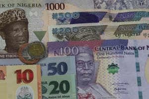 Nigerian Money Stock Photo Image Of Market Graph Central 57367082