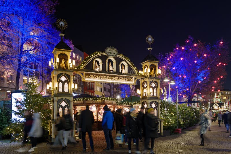 Night Atmosphere in Front of Beautiful Arched Entrance of ...