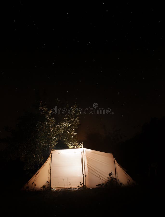 Night Camping Tent On The Dark Sky Star Background Ursa Major Stock Image Image Of Equipment Nature