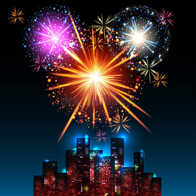 Night city stock illustration