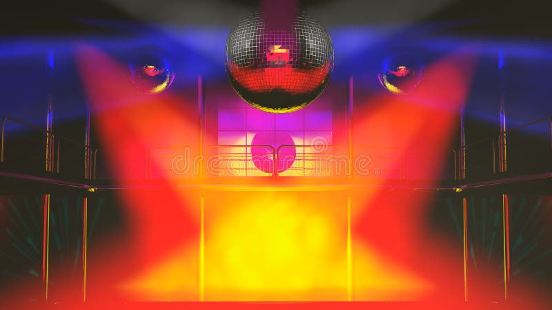 Night club discotheque colorful lights royalty free illustration Night club discotheque colorful lights royalty free illustration