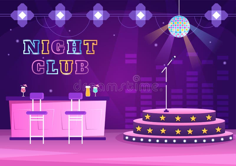 Dj Night Club Party Social Media Landing Page Template Hand Drawn Cartoon  Flat Illustration Template Download on Pngtree