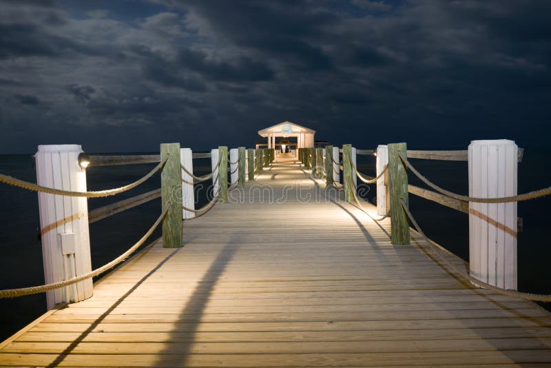 Night on the dock stock image. Image of boat, night 165696167