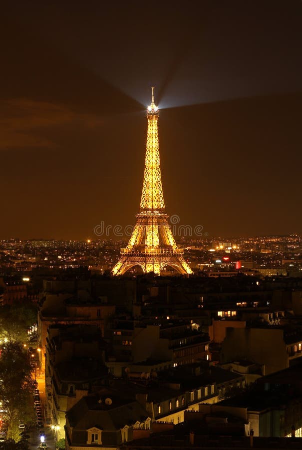 Night Eiffel tower