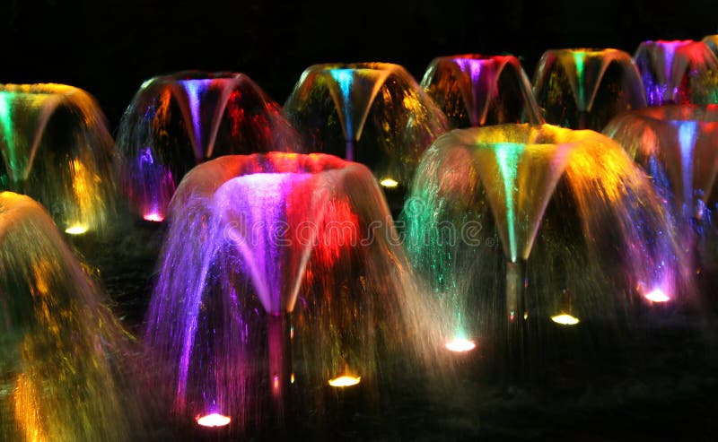 Night fountains