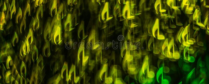Night lights bokeh shaped sheet music, defocused bokeh light, bl stock photos