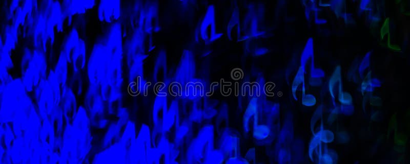 Night lights bokeh shaped sheet music, defocused bokeh light, bl stock photography