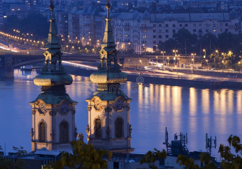 Night lights in Budapest