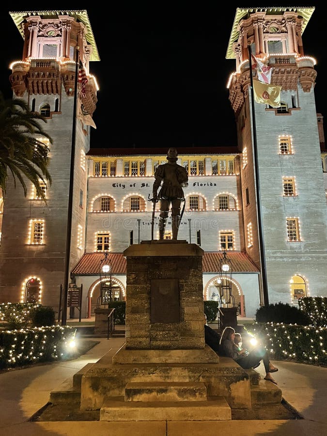 2021 Night of Lights at the City Hall in St Augustine, Florida