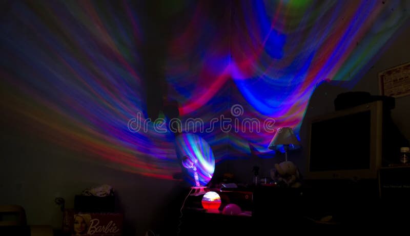 Night Lights For Kids Over The Wall Stock Image Image Of