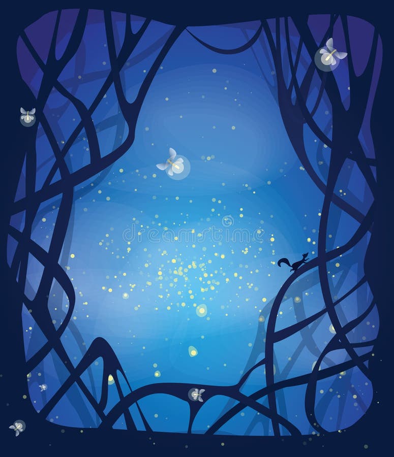 Night magic background