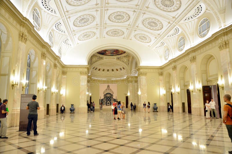 Night Of Museums In Bucharest National Museum Of Art Of Romania Editorial Stock Image Image