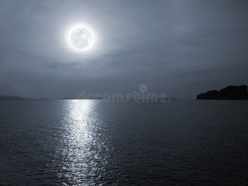 Night ocean stock photos Night ocean stock photos