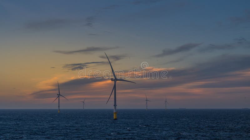 One of the million nice nights for a silent offshore wind farm in North Sea. One of the million nice nights for a silent offshore wind farm in North Sea.