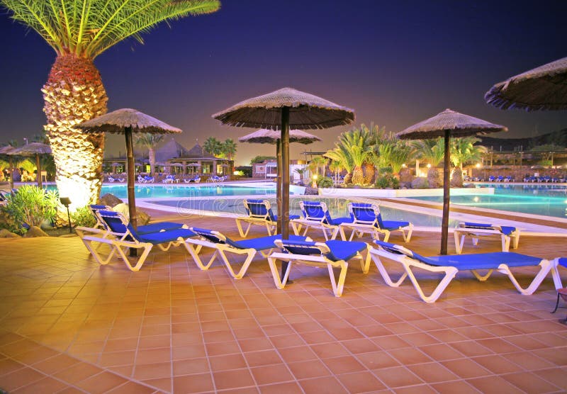 Night Pool area