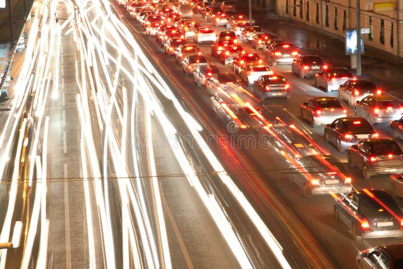 The City Lights. Motion Blur Stock Photo - Image of commuter, equipment ...