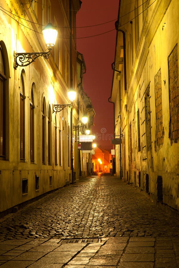 Night scene in old town