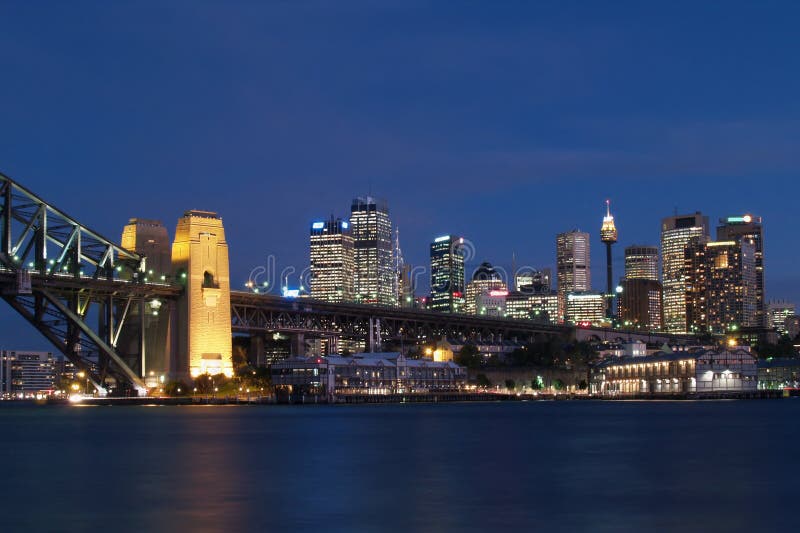 Night shot of Sydney