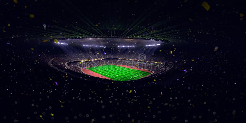 Night stadium arena Football field championship win.blue toning stock images Night stadium arena Football field championship win.blue toning stock images