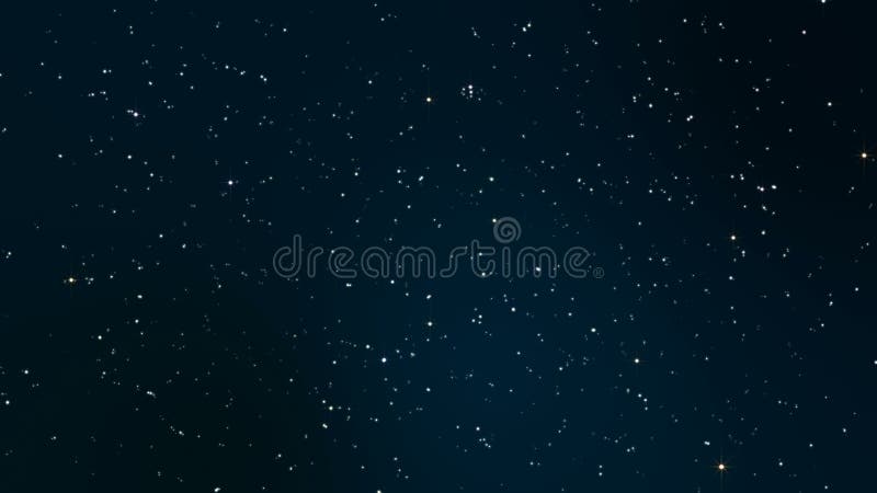 Night starry skies with twinkling and blinking stars seamless loop