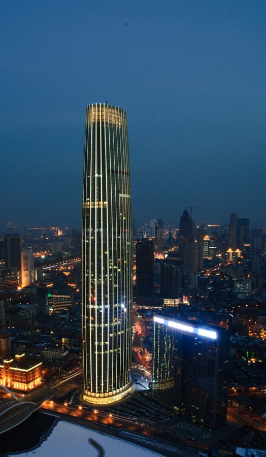 The night of Tianjin,China royalty free stock images The night of Tianjin,China royalty free stock images