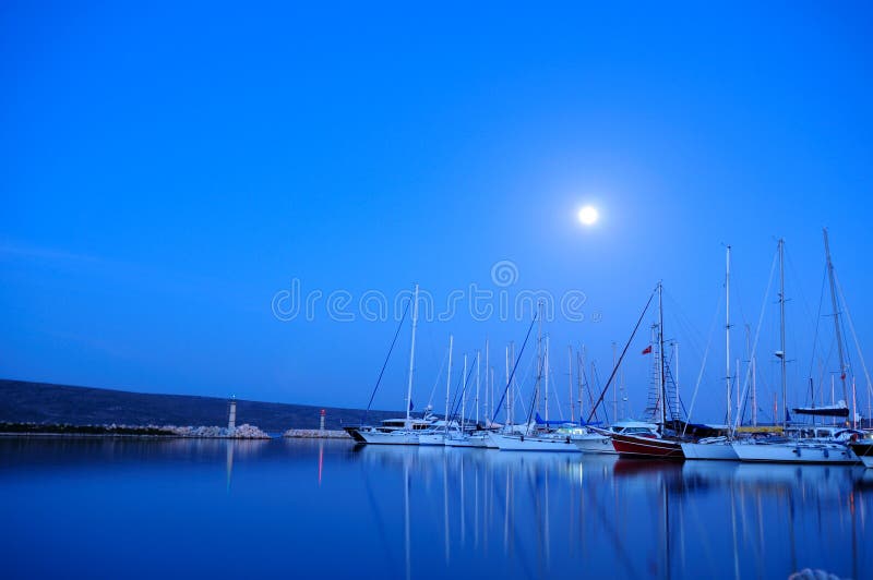 Night time in Alacati Marina