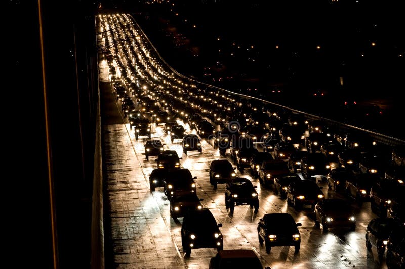 Νυχτερινή κίνηση στοκ εικόνα με δικαίωμα ελεύθερης χρήσης