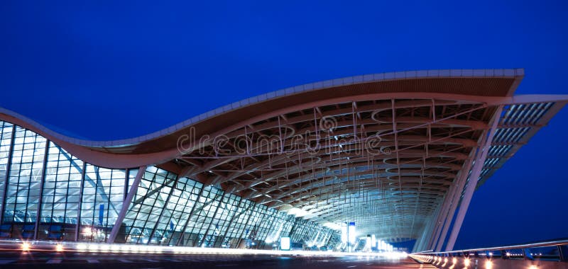 Night view of the airport