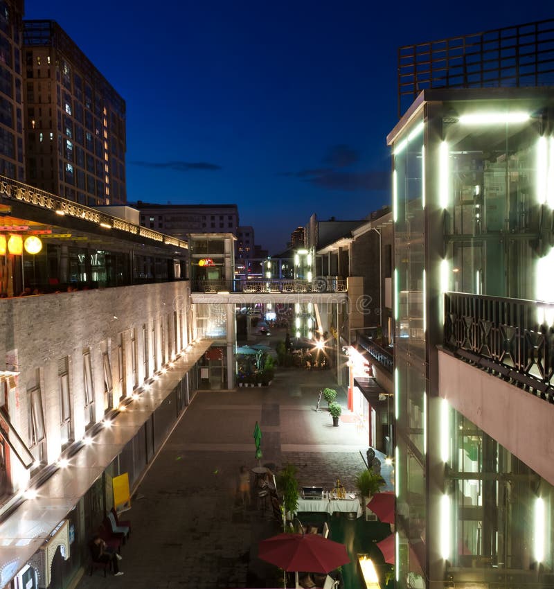 Night view of the Bar Street