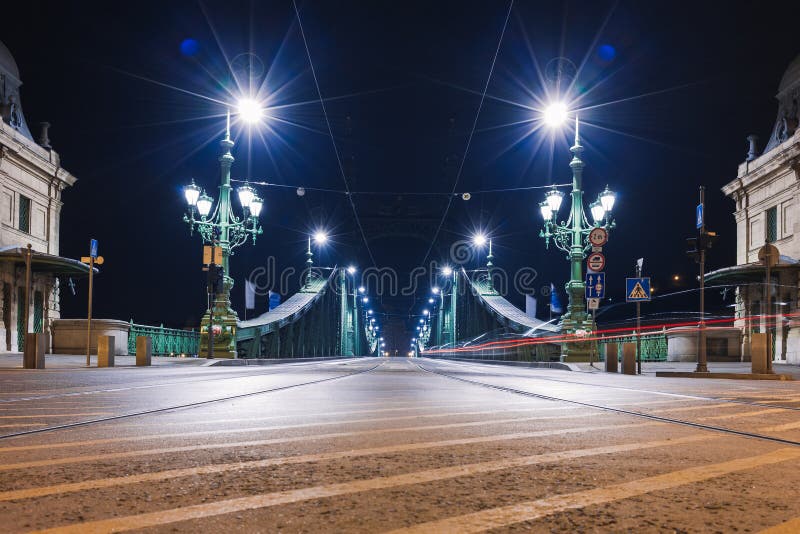 Night view of Budapest. Cityscape of famous tourist destination with Danube and bridges. Travel illuminated landscape in Hungary, royalty free stock photos Night view of Budapest. Cityscape of famous tourist destination with Danube and bridges. Travel illuminated landscape in Hungary, royalty free stock photos