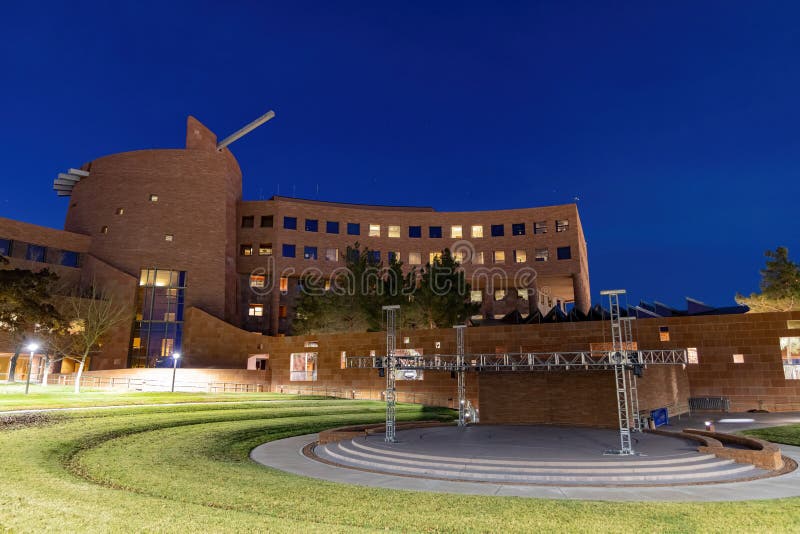 Night view of the Clark County Government Center royalty free stock photos