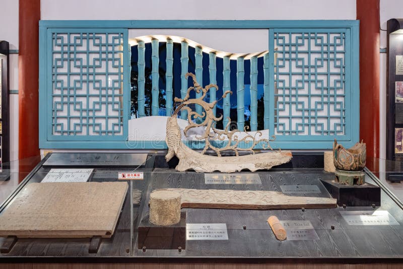 Night View of the Historical Chikan Tower Stock Image Image of wooden