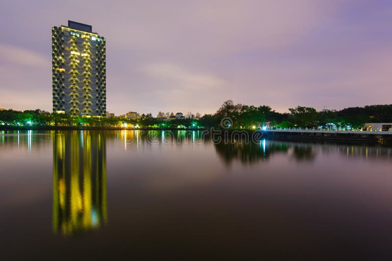 Skyline Of Hsinchu City, Taiwan Stock Photo Image of aerial, building