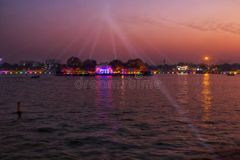 kankaria lake night view
