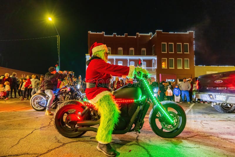 Night View of the Purcell`s Christmas Parade Editorial Image Image of