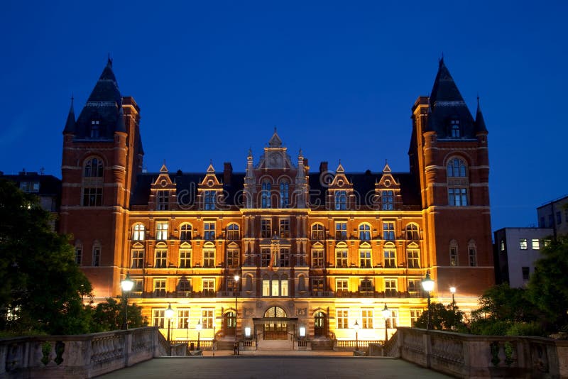 Night View Of Royal College Of Music London Stock Photo ...
