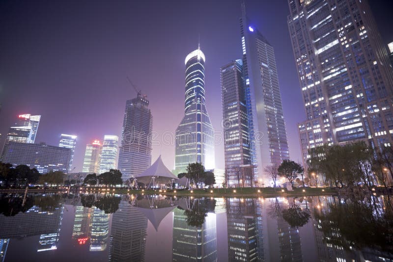 Night view of shanghai