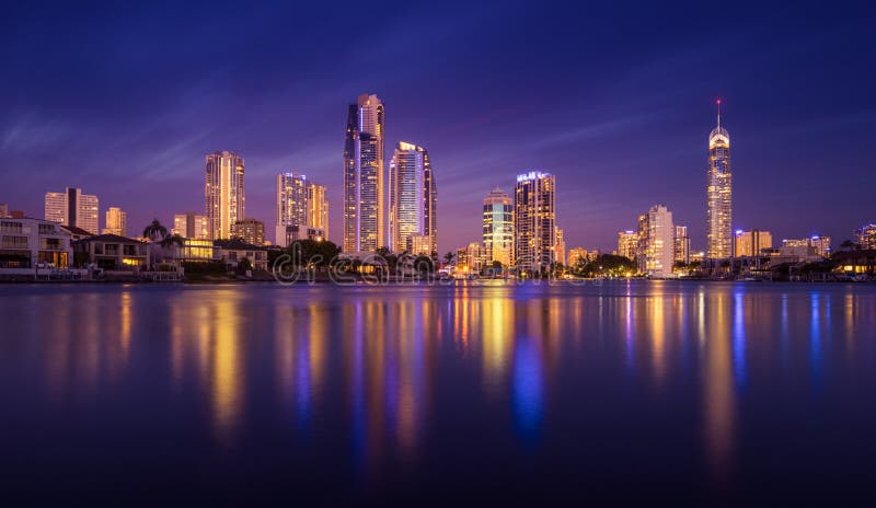 Surfers Paradise Skyline, Australia Stock Image - Image of view, gold ...