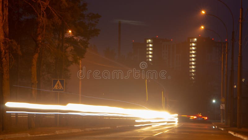 Night winter landscape in the alley of city street royalty free stock images Night winter landscape in the alley of city street royalty free stock images