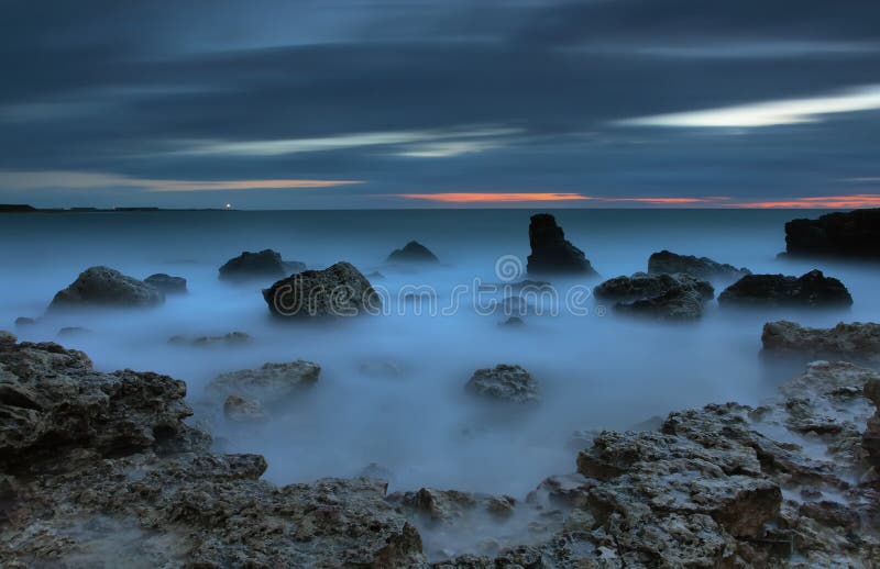 Nightly seascape